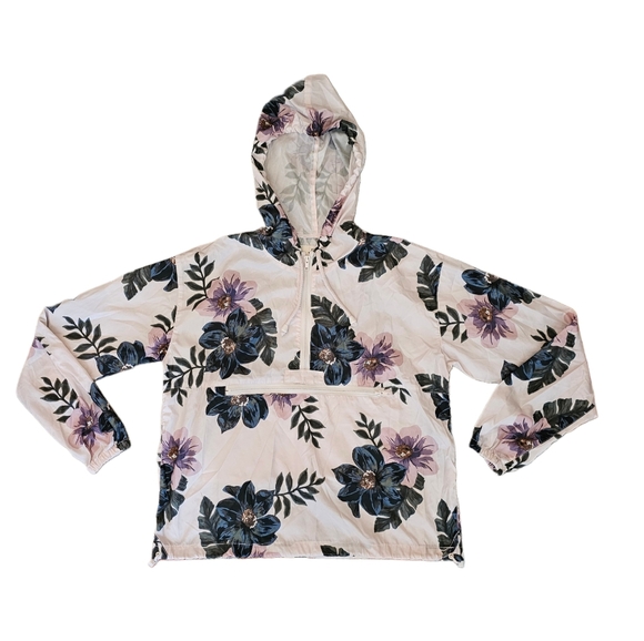 Thread & Supply Floral Pullover Hoodie - Pink and Black - Picture 1 of 4